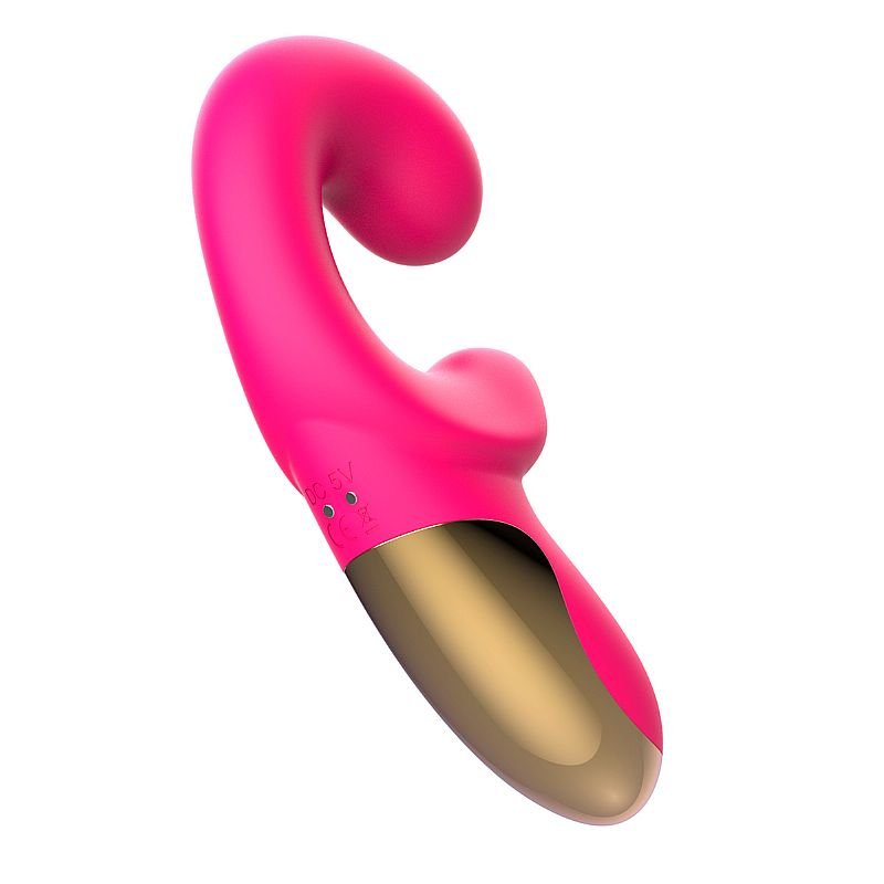 Vibrador de Ponto G e clitóris com Curva