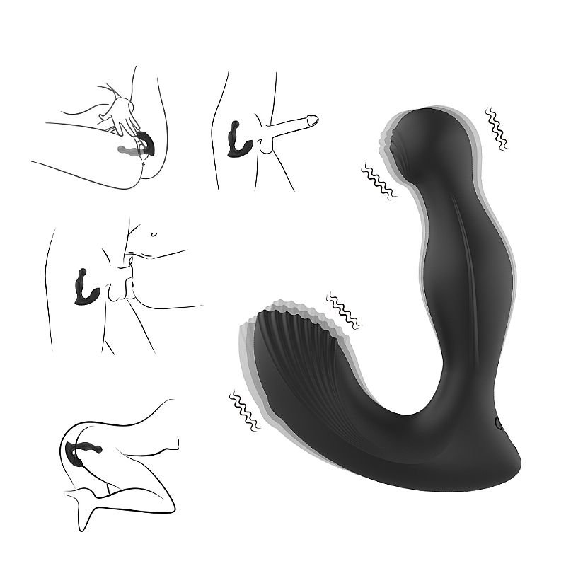 Vibrador de Ponto G e clitóris com Dedilhar