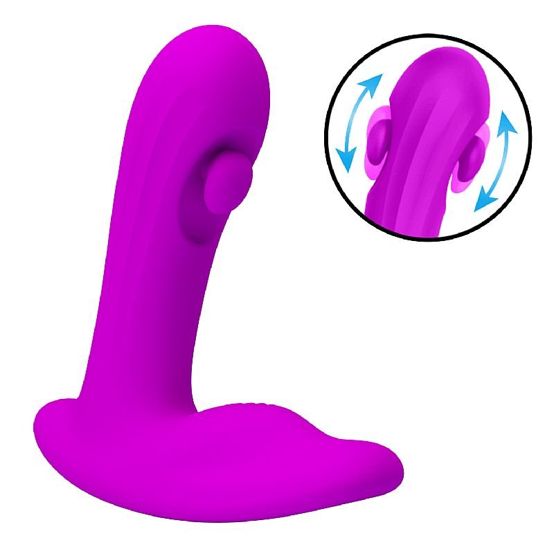 Vibrador de Ponto G e Clitóris - com Dedilhar - Bauer - Pretty Love