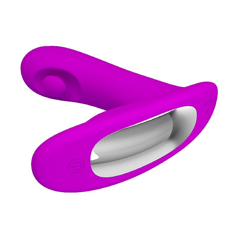Vibrador de Ponto G e Clitóris - com Dedilhar - Bauer - Pretty Love