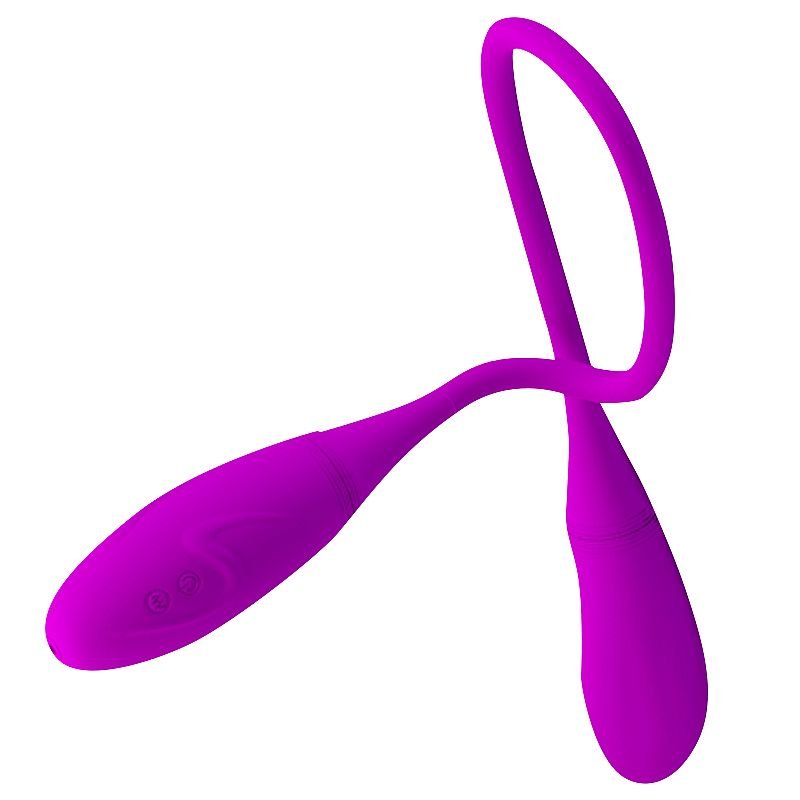 Vibrador de Ponto G e Clitóris com Dedilhar - Duas Pontas - Snaky - Pretty love