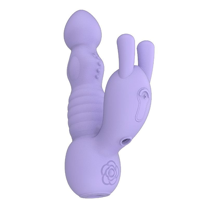 Vibrador de Ponto G e Clitóris com Dedilhar e Umidificador - LG1338