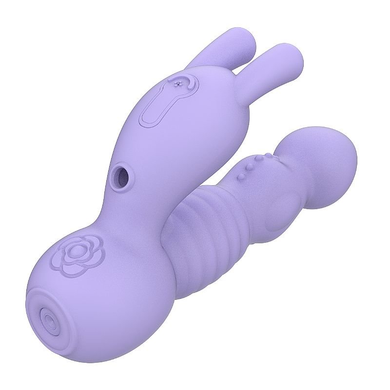 Vibrador de Ponto G e Clitóris com Dedilhar e Umidificador - LG1338