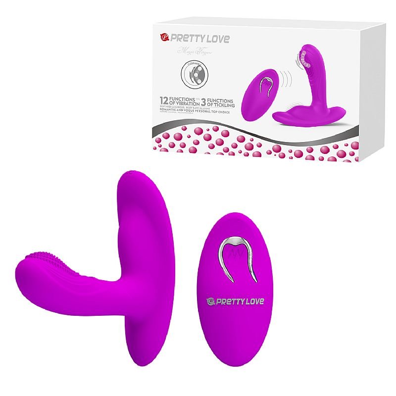 Vibrador de Ponto G e Clitóris com dedilhar - Pretty Love