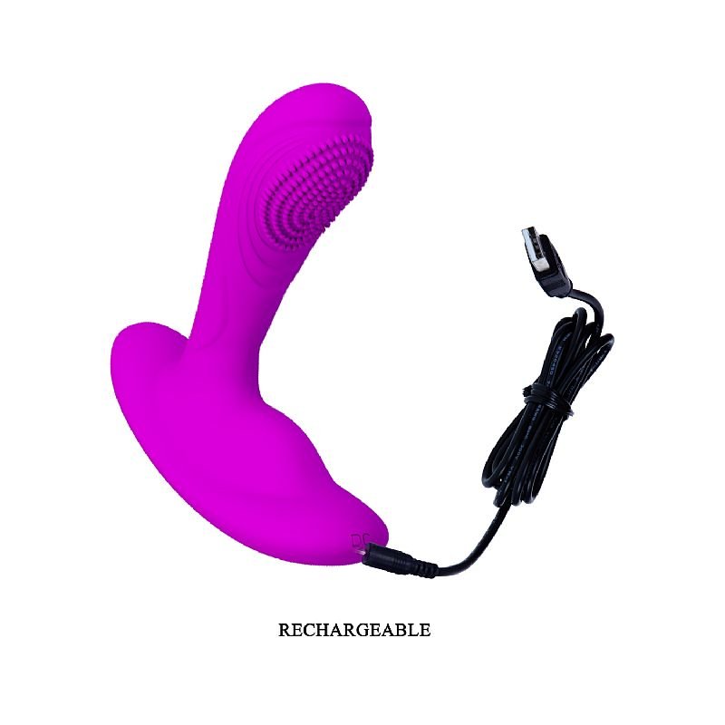 Vibrador de Ponto G e Clitóris com dedilhar - Pretty Love
