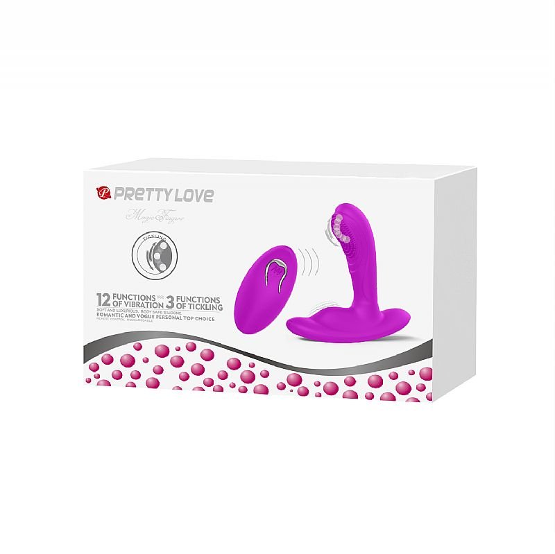 Vibrador de Ponto G e Clitóris com dedilhar - Pretty Love
