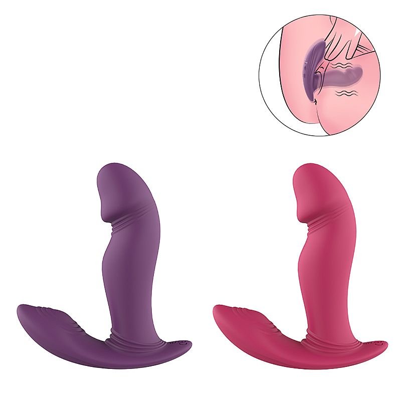Vibrador de Ponto G e Clitóris com dedilhar - Roxo