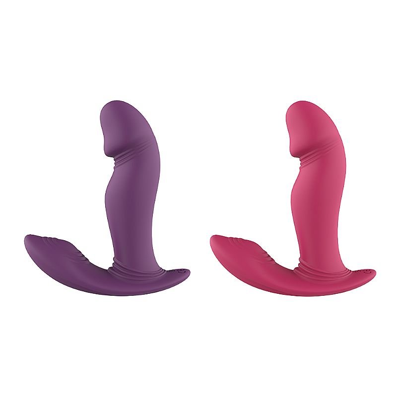 Vibrador de Ponto G e Clitóris com dedilhar - Roxo