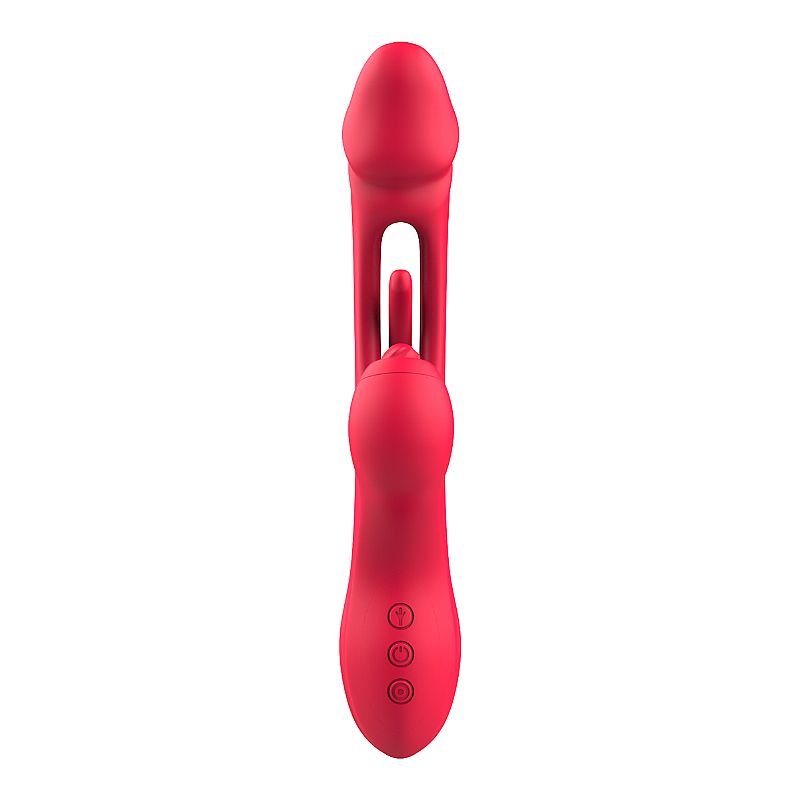Vibrador de ponto G e clitóris com Dedilhar / Slap
