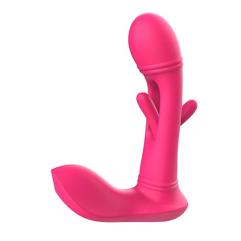 Vibrador de Ponto G e Clitóris com Dedilhar Slap / com controle Remoto
