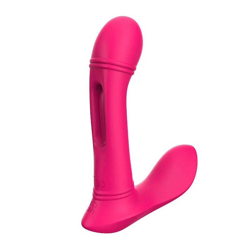 Vibrador de Ponto G e Clitóris com Dedilhar Slap / com controle Remoto