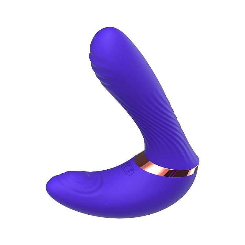 Vibrador de Ponto G e Clitóris com Dedilhar / Tapping