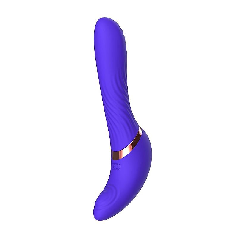 Vibrador de Ponto G e Clitóris com Dedilhar / Tapping