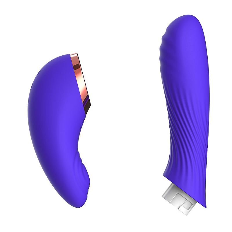 Vibrador de Ponto G e Clitóris com Dedilhar / Tapping