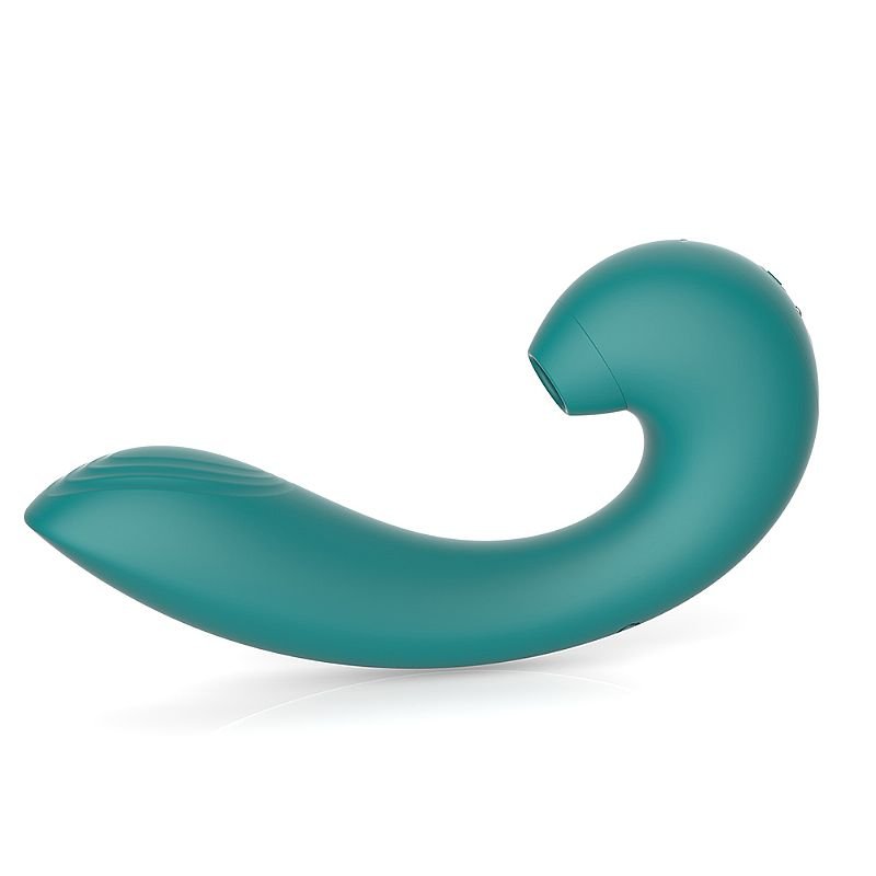 Vibrador de Ponto G e Clitóris com Dedilhar / Tapping 4 - Verde
