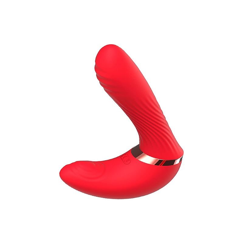 Vibrador de Ponto G e Clitóris com Dedilhar / Tapping