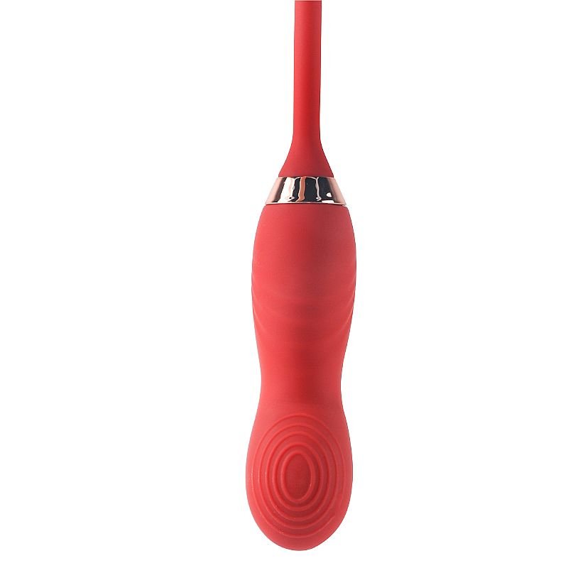 Vibrador de Ponto G e Clitóris com Dedilhar / Tapping - Formato de Rosa - Flowery - Roxo