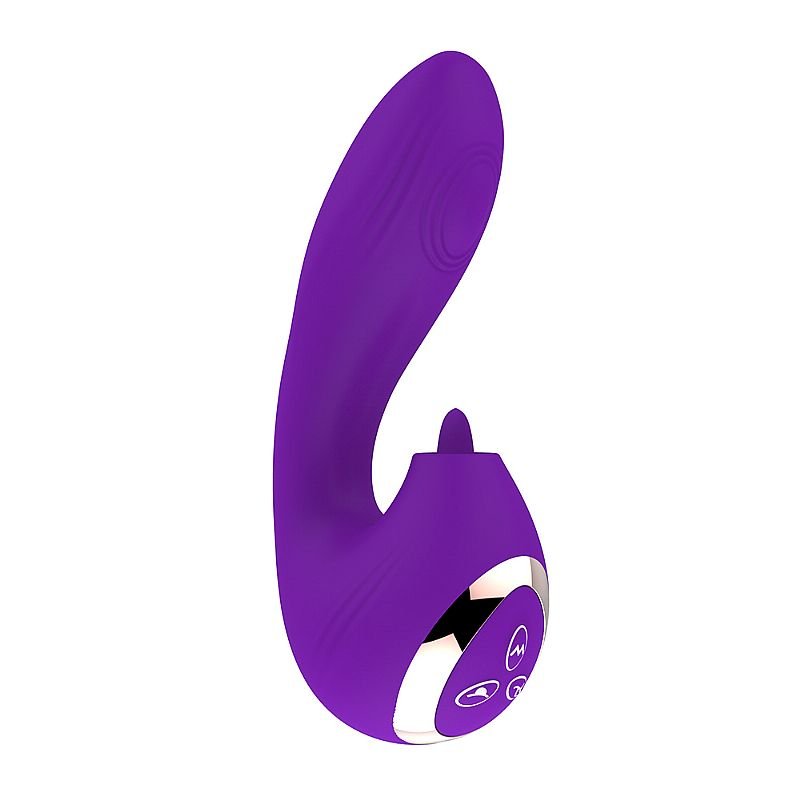 Vibrador de Ponto G e Clitóris com Dedilhar / Tapping - Low - Verde