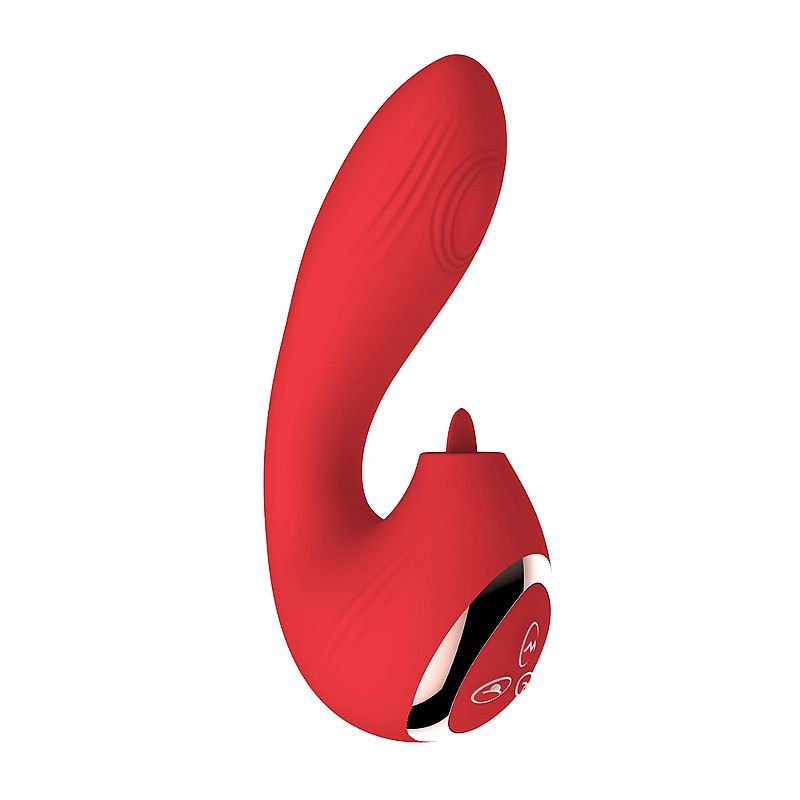 Vibrador de Ponto G e Clitóris com Dedilhar / Tapping - Low - Verde