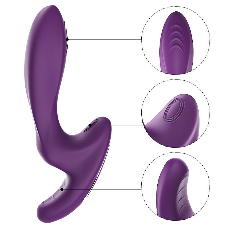 Vibrador de Ponto G e clitóris com Dedilhar / Tapping - MR.Z - S-Hande