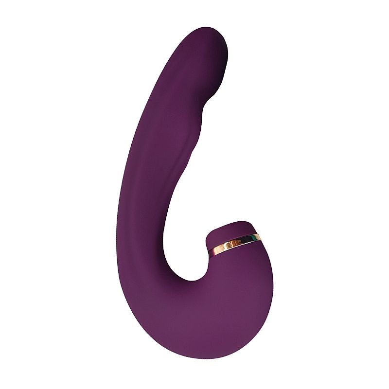 Vibrador de Ponto G e Clitóris com Dedilhar / Tapping no Meio - Air Pulse 2 - Verde