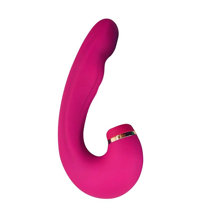 Vibrador de Ponto G e Clitóris com Dedilhar / Tapping no Meio - Air Pulse 2 - Vinho