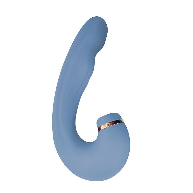 Vibrador de Ponto G e Clitóris com Dedilhar / Tapping no Meio - Air Pulse 2 - Vinho