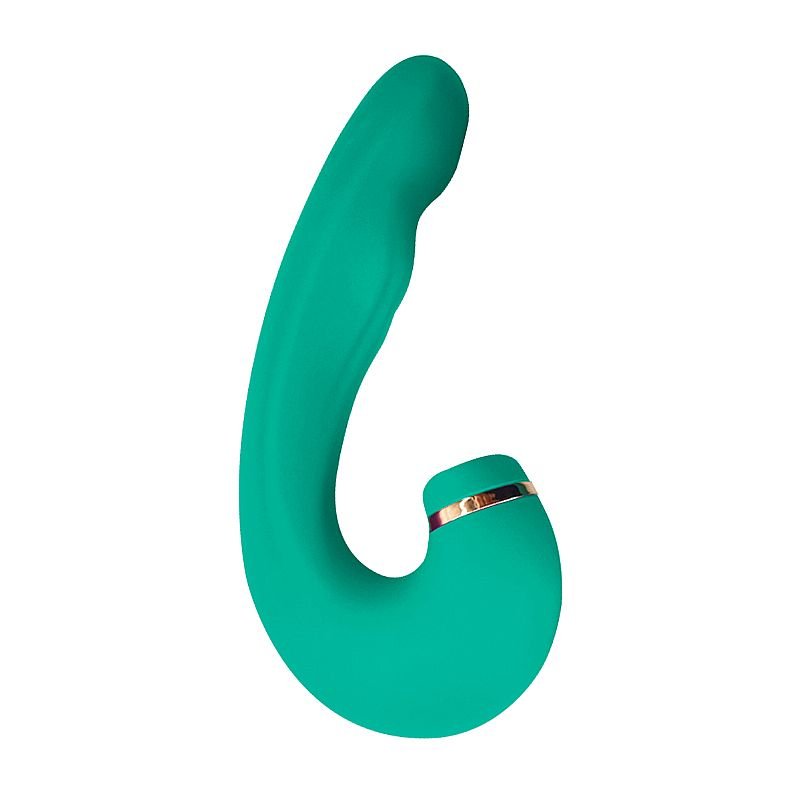 Vibrador de Ponto G e Clitóris com Dedilhar / Tapping no Meio - Air Pulse 2 - Vinho