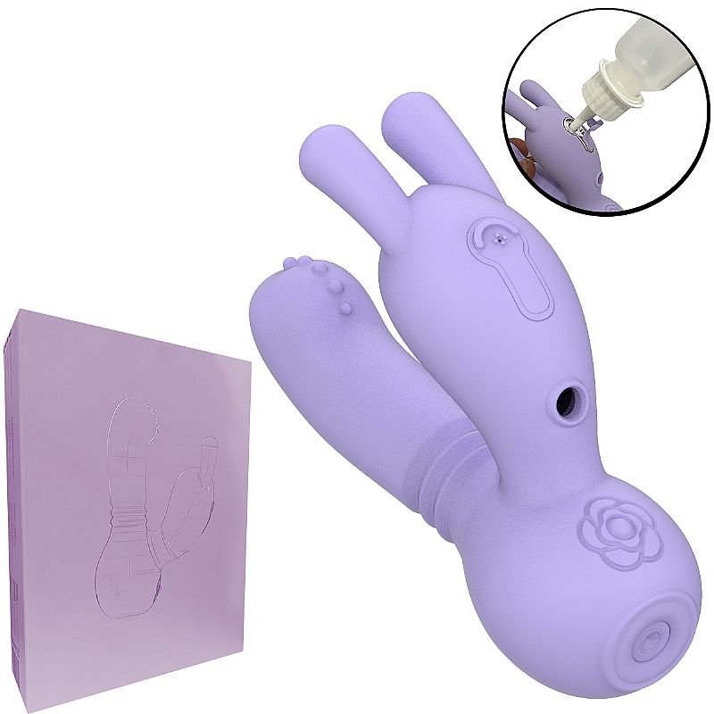 Vibrador de Ponto G e Clitóris com Dedilhar - Umidificador - LG1361
