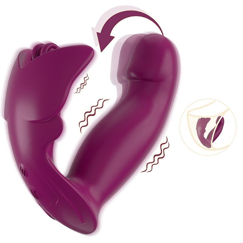 Vibrador de Ponto G e clitóris com Dedilhar / Vem cá - Black Angel - S-Hande - Rosa