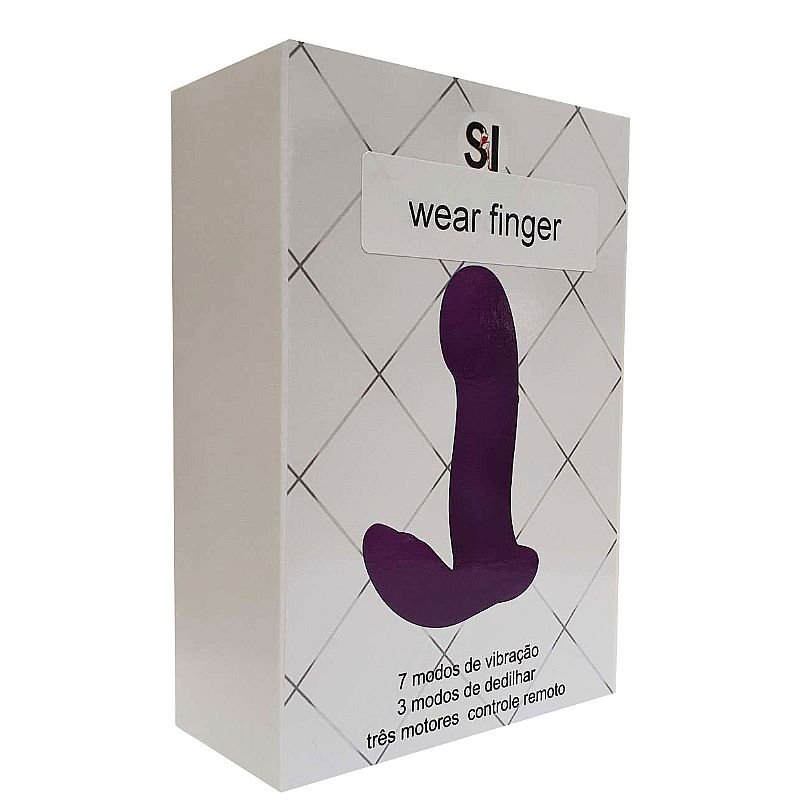 Vibrador de Ponto G e Clitóris com Dedilhar / Vem cá e controle Remoto - Wear Finger - ALWUP
