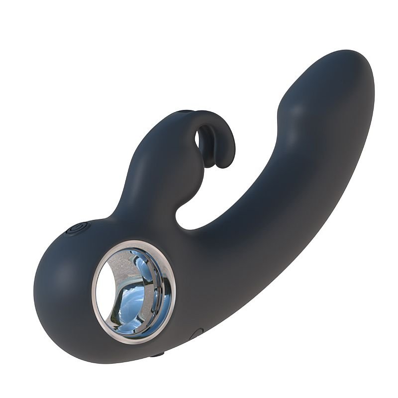 Vibrador de Ponto G e Clitóris com Dedilhar / Vem Cá - Preto