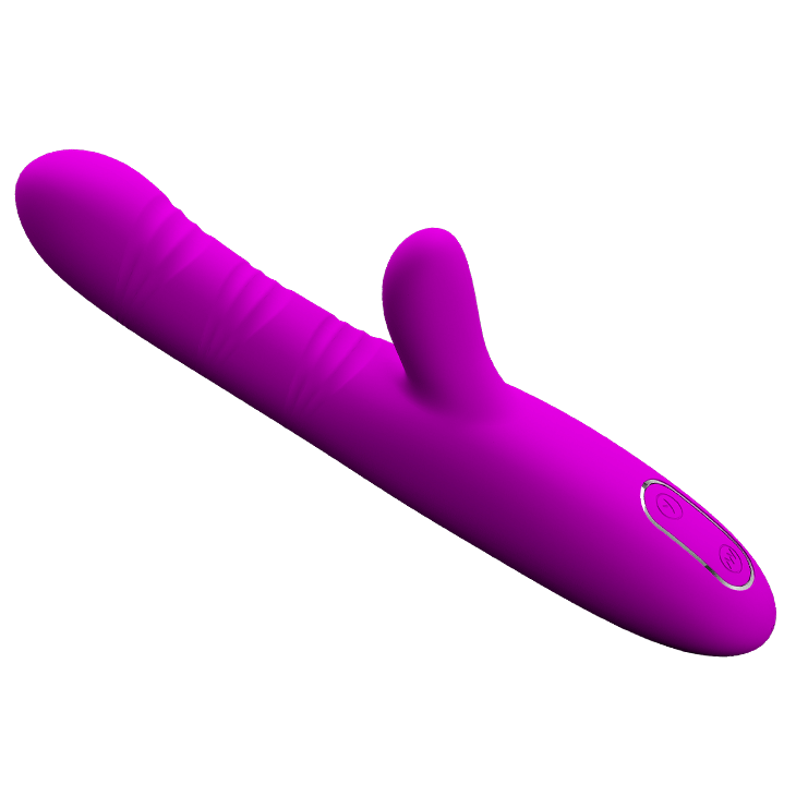 Vibrador de Ponto G e clitóris com Dedilhar / Vem cá - Recarregável - Angelique - Pretty Love