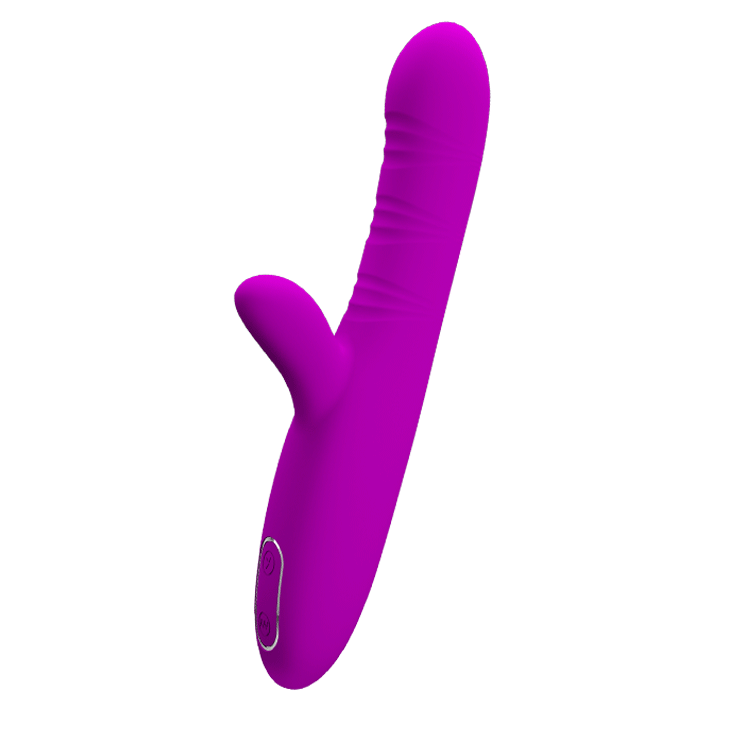 Vibrador de Ponto G e clitóris com Dedilhar / Vem cá - Recarregável - Angelique - Pretty Love