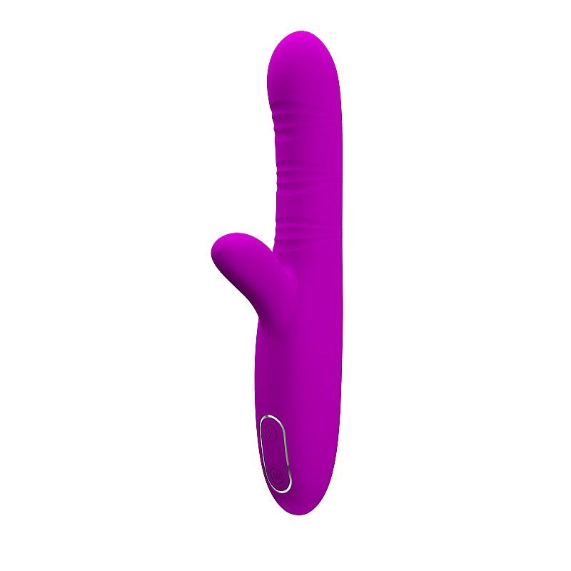 Vibrador de Ponto G e clitóris com Dedilhar / Vem cá - Recarregável - Angelique - Pretty Love
