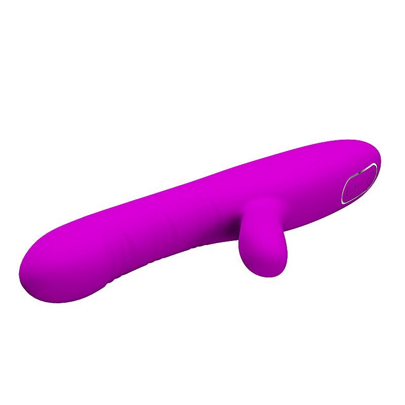 Vibrador de Ponto G e clitóris com Dedilhar / Vem cá - Recarregável - Angelique - Pretty Love