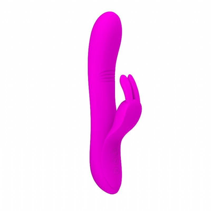 Vibrador de Ponto G e Clitóris com Dedilhar / Vem cá - Recarregável - Dylan - Pretty Love