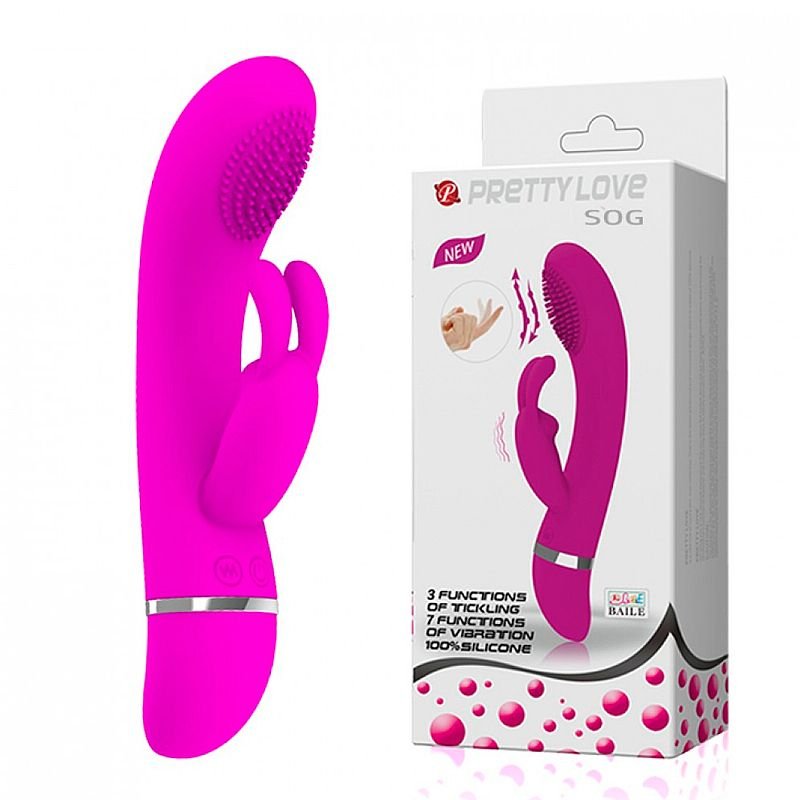 Vibrador de Ponto G e clitóris com Dedilhar / Vem cá - SOG - Pretty Love