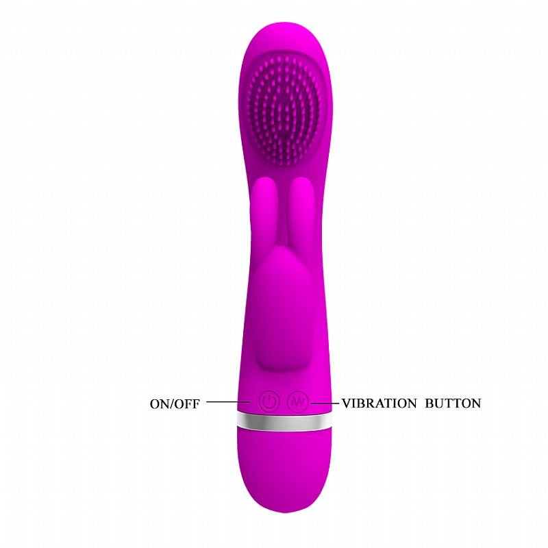 Vibrador de Ponto G e clitóris com Dedilhar / Vem cá - SOG - Pretty Love