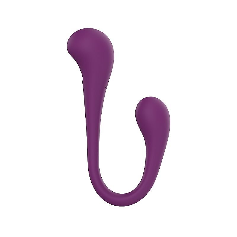 Vibrador de Ponto G e clitóris com duas Pontas em Silicone Líquido - Sceley - Pink