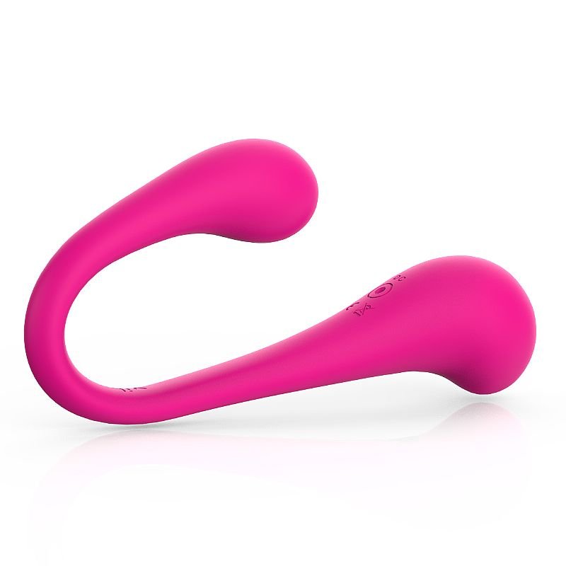Vibrador de Ponto G e clitóris com duas Pontas em Silicone Líquido - Sceley - Roxo