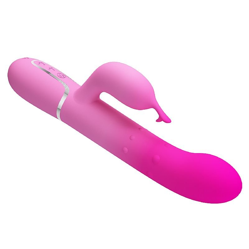 Vibrador de Ponto G e Clitóris com Esferas Rotativas - Shima - Pretty Love