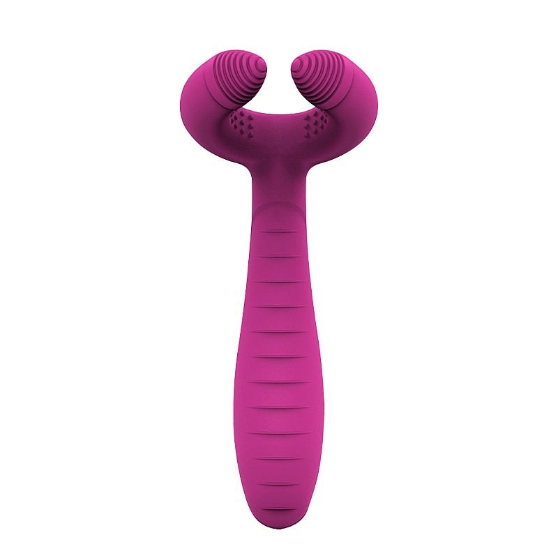 Vibrador de Ponto G e Clitóris com estimulador de mamilos - ALWUP