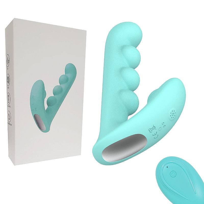 Vibrador de Ponto G e Clitóris com Gomos