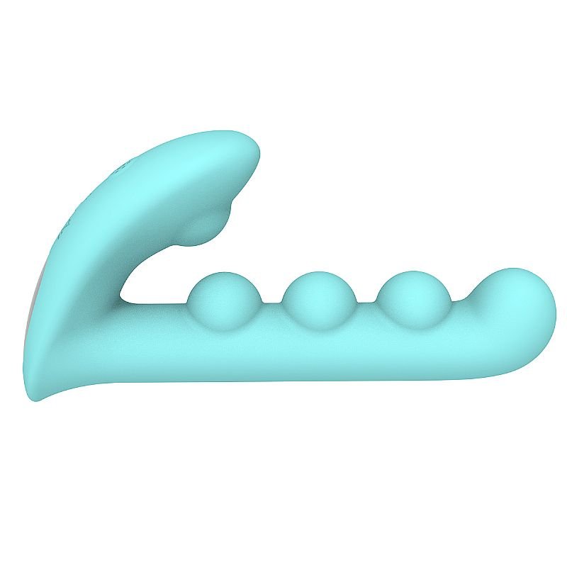 Vibrador de Ponto G e Clitóris com Gomos