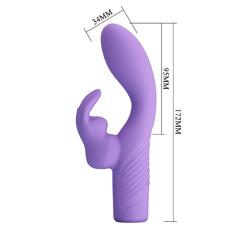 Vibrador de Ponto G e Clitóris com LED - Elivia - Pretty Love