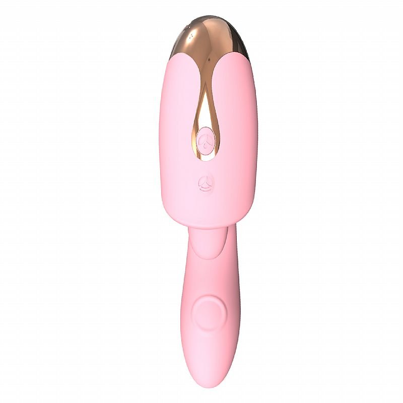 Vibrador de Ponto G e clitóris com Língua e Dedilhar / Tapping - Viola - S-Hande - Rosa