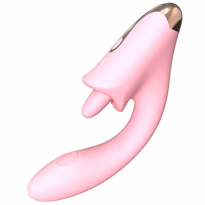 Vibrador de Ponto G e clitóris com Língua e Dedilhar / Tapping - Viola - S-Hande - Rosa