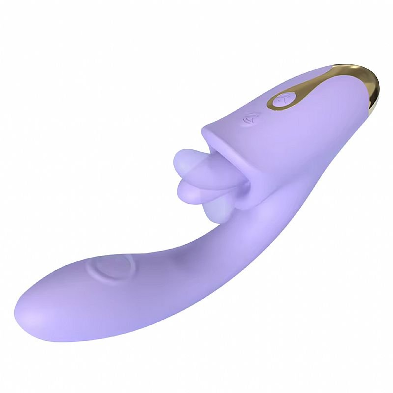Vibrador de Ponto G e clitóris com Língua e Dedilhar / Tapping - Viola - S-Hande - Rosa