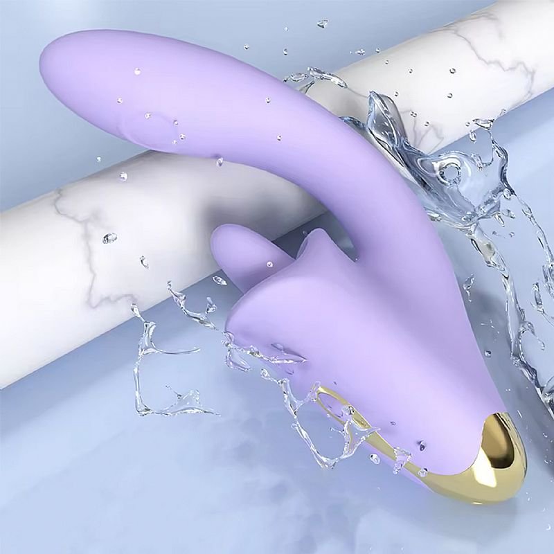 Vibrador de Ponto G e clitóris com Língua e Dedilhar / Tapping - Viola - S-Hande - Rosa